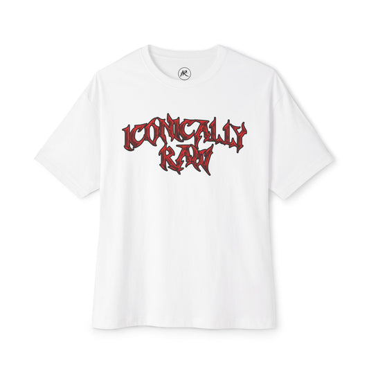 ICONICALLY RAW™ Raw Edition Tee – White/Red