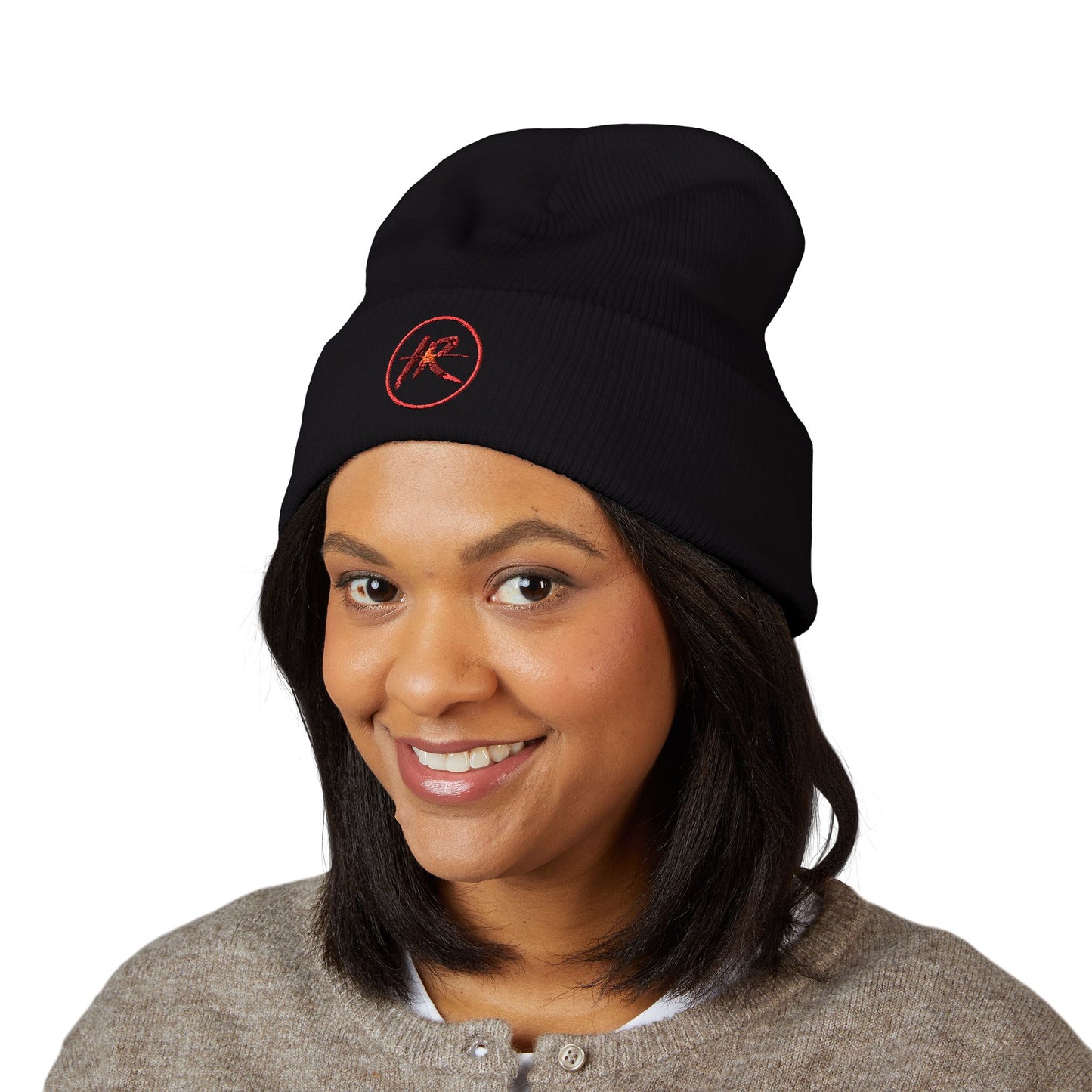 ICONICALLY RAW™ Raw Edition Beanie – Black/Red