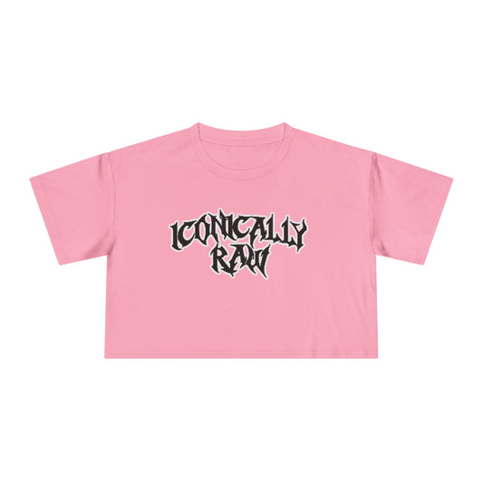 ICONICALLY RAW™ Raw Edition Women’s Crop Tee – Pink