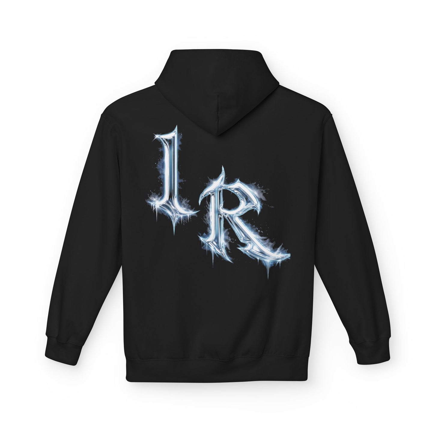 ICONICALLY RAW™ “RAW CHROME” Hoodie – Black/Chrome Icy