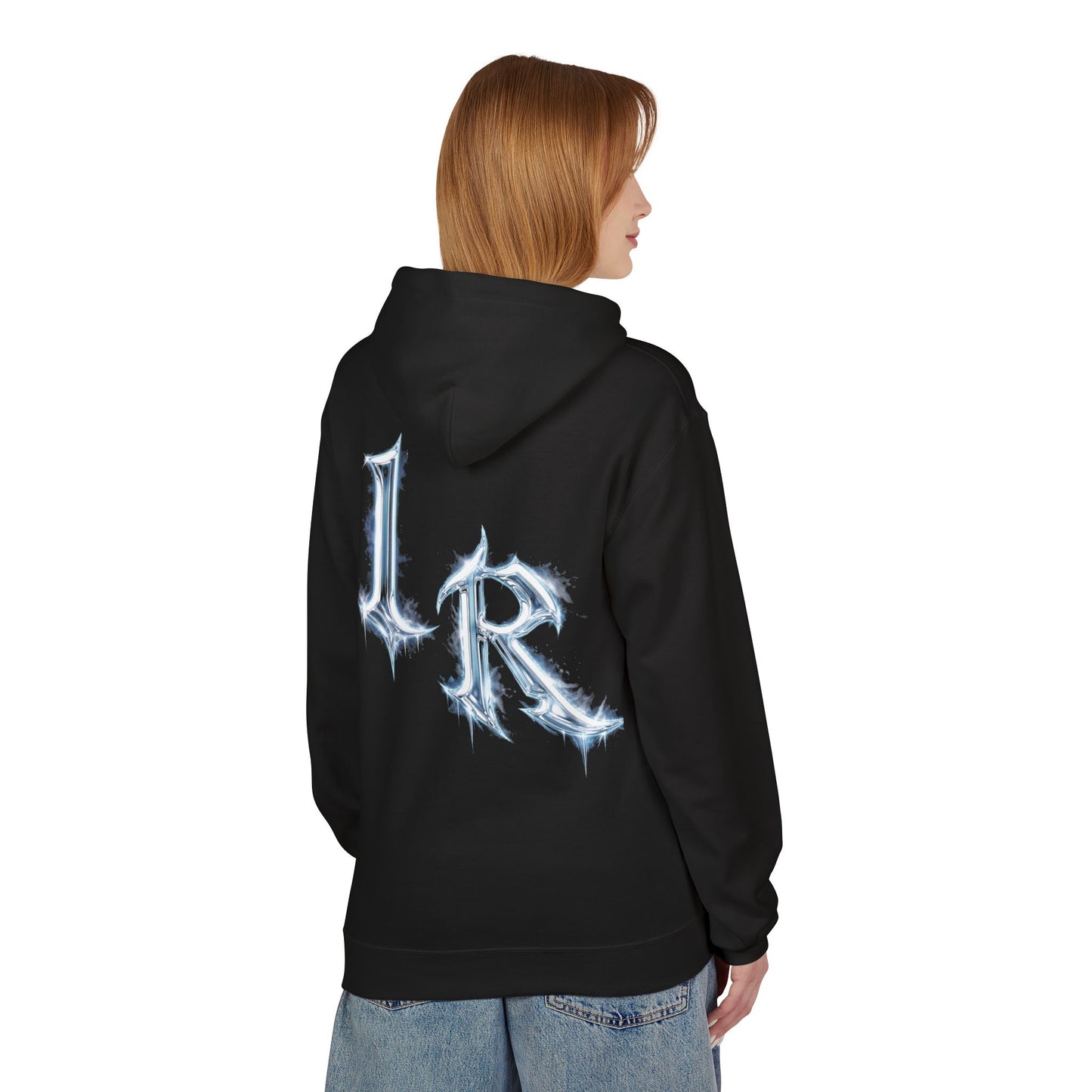 ICONICALLY RAW™ “RAW CHROME” Hoodie – Black/Chrome Icy