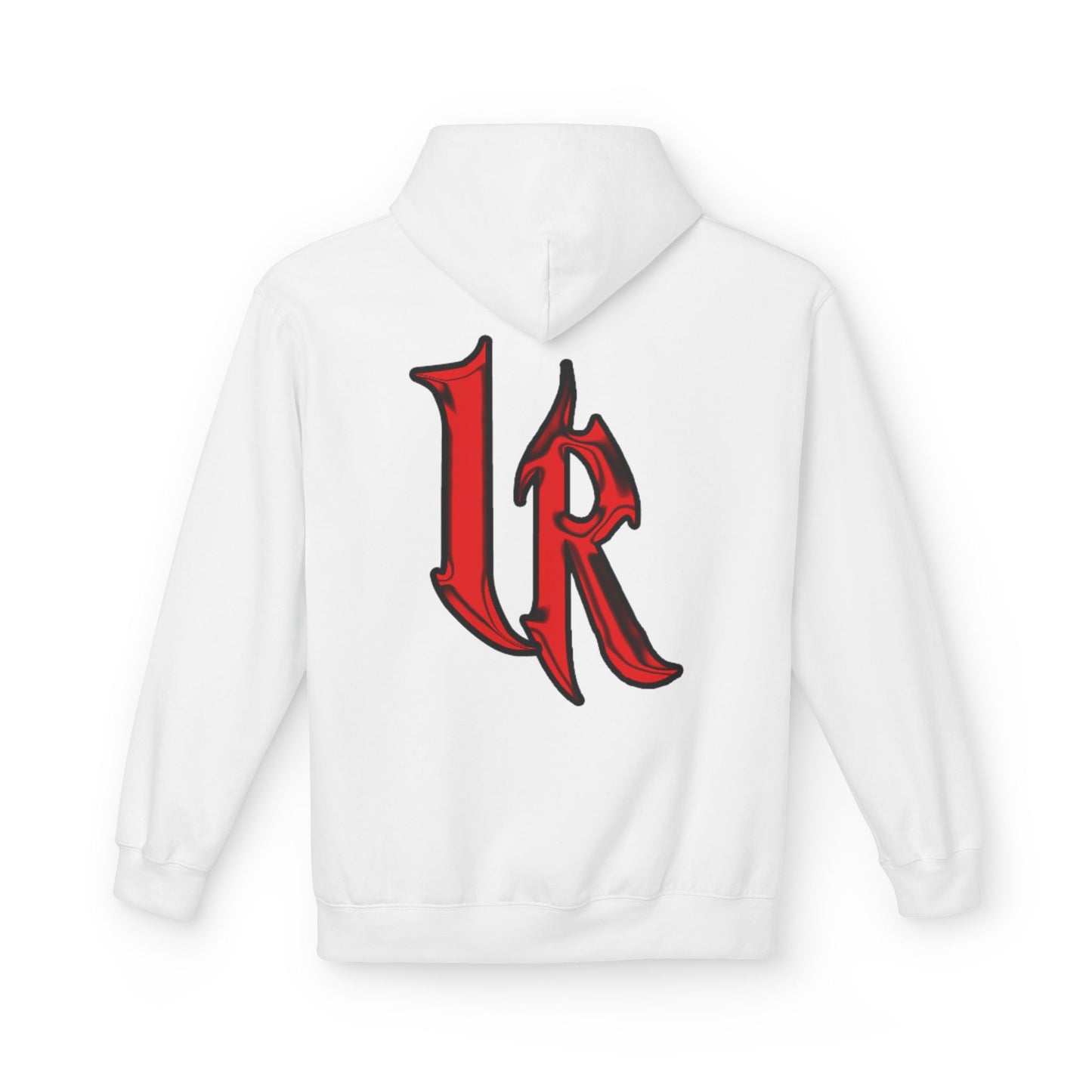 ICONICALLY RAW™ Raw Edition Hoodie – White/Red
