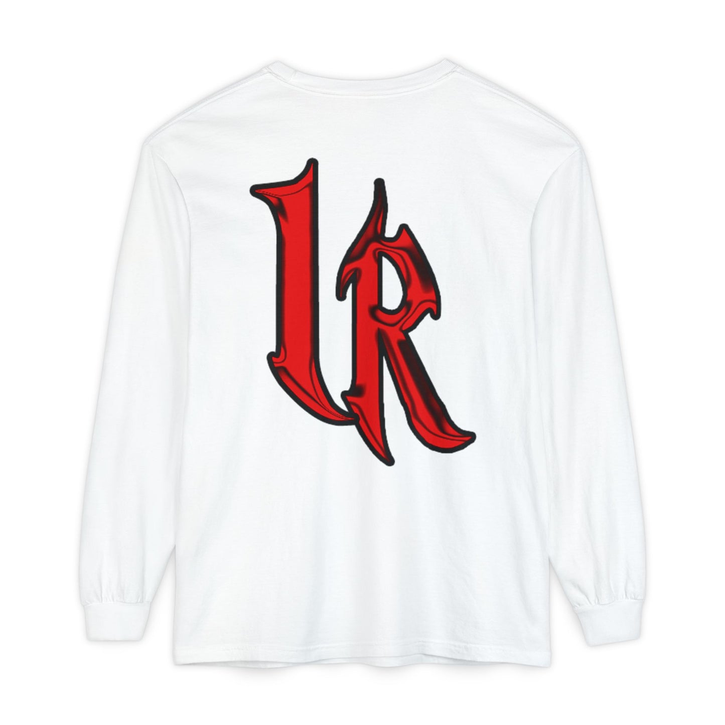 ICONICALLY RAW™ Raw Edition Long Sleeve Tee– White/Red