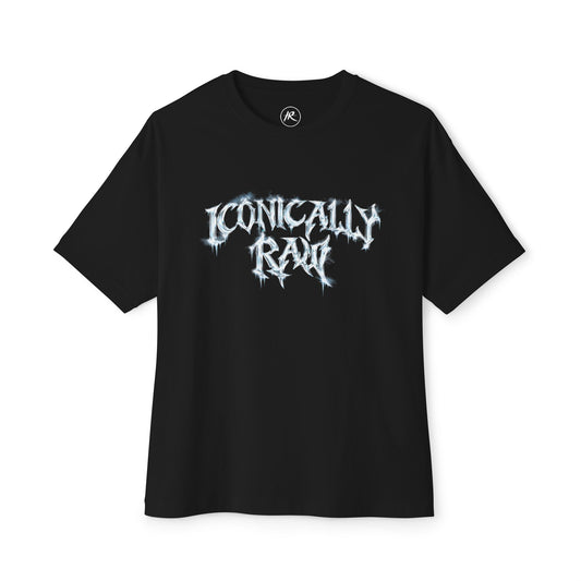 ICONICALLY RAW™ “RAW CHROME” Men’s Tee- Black/Chrome Icy