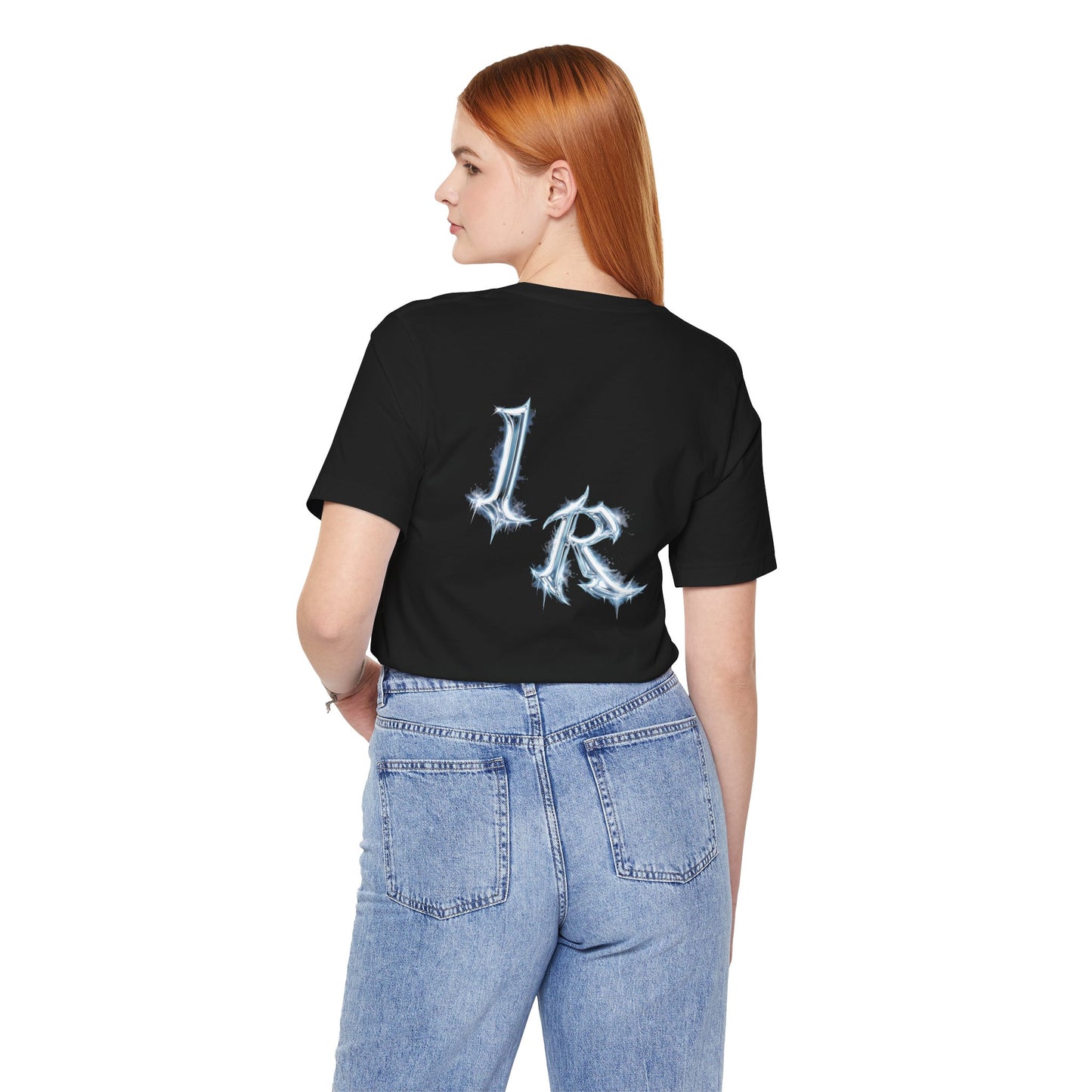 ICONICALLY RAW™ Chrome Edition Crew Neck Women’s Tee – Black/Icy Chrome