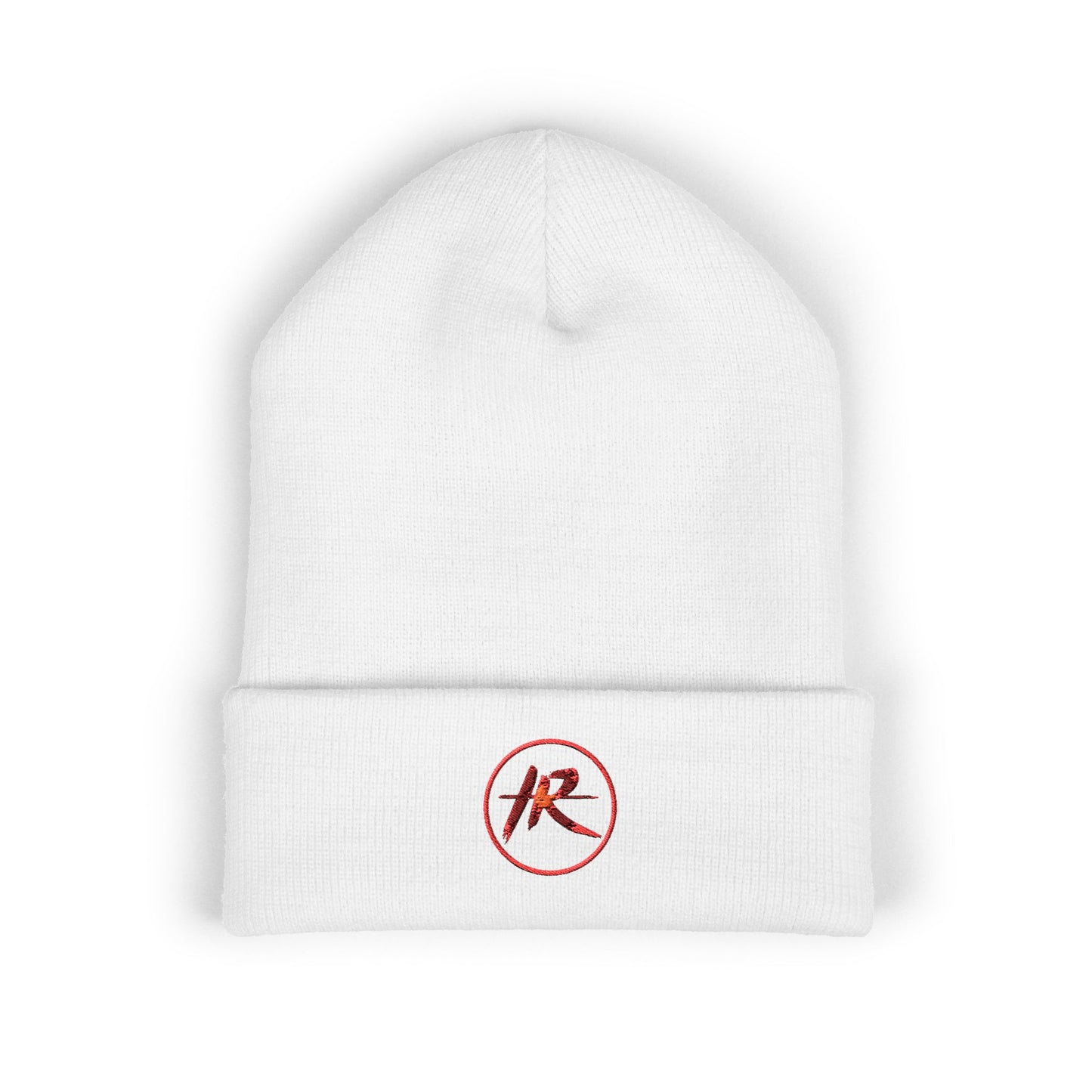 ICONICALLY RAW™ Raw Edition Beanie – White/Red