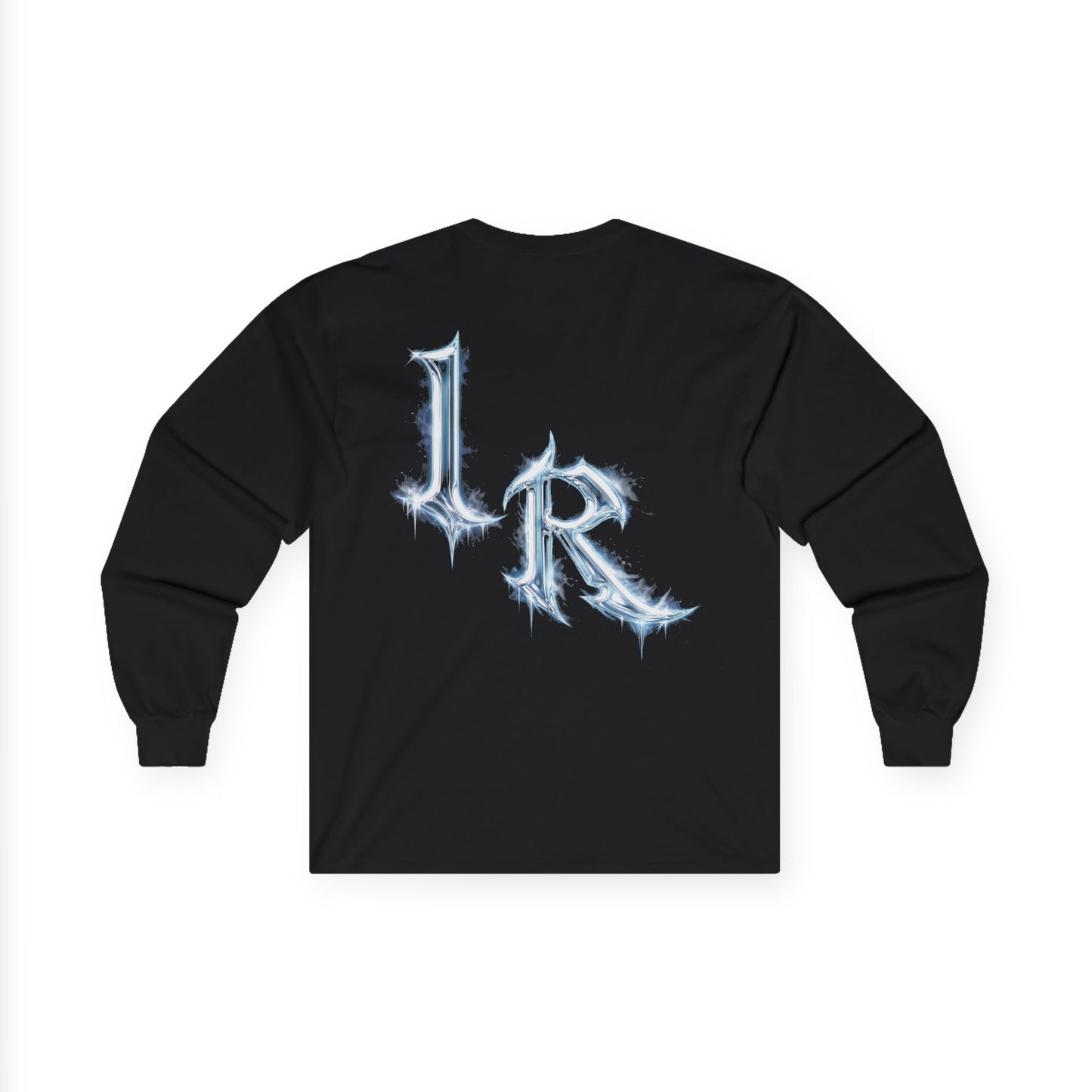 ICONICALLY RAW™ “RAW CHROME” Long Sleeve Tee – Black/Chrome Icy