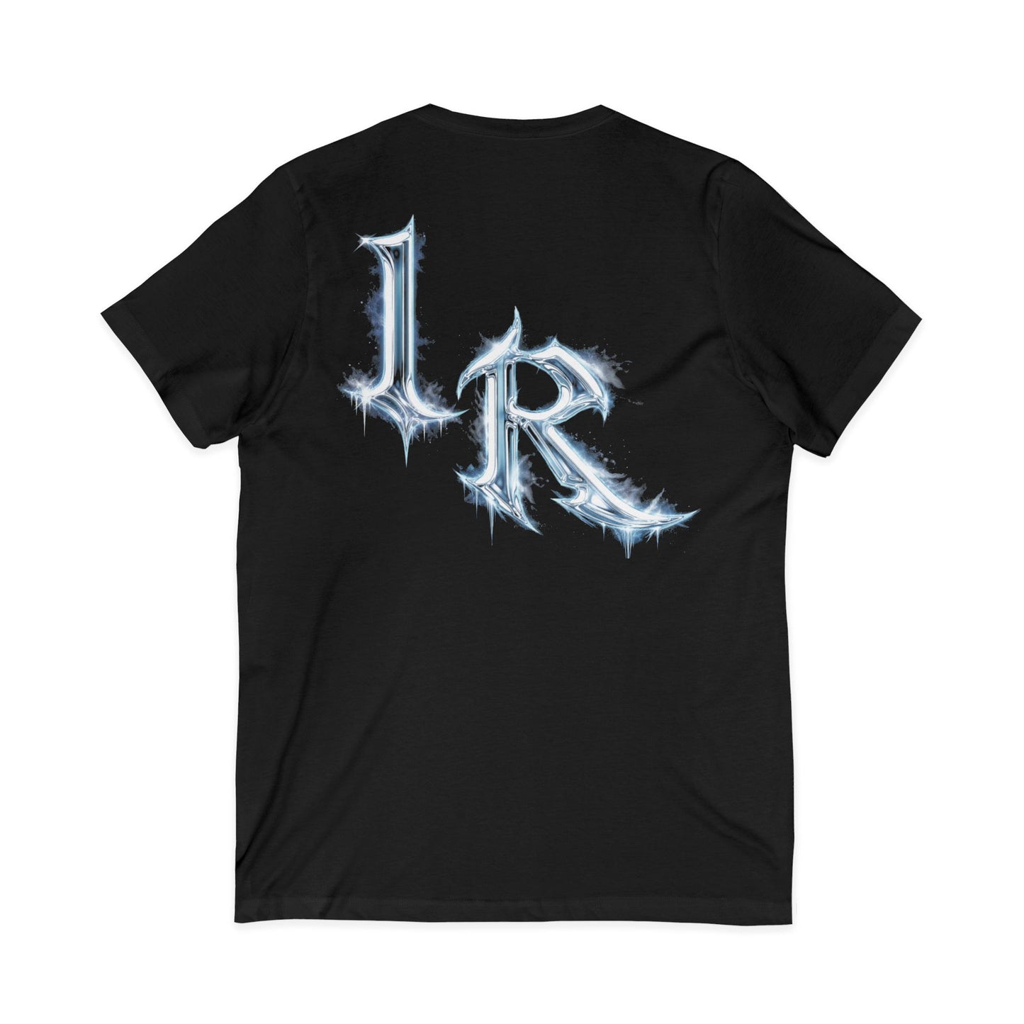 ICONICALLY RAW™ Chrome Edition Women’s V-Neck Tee – Black/Icy Chrome